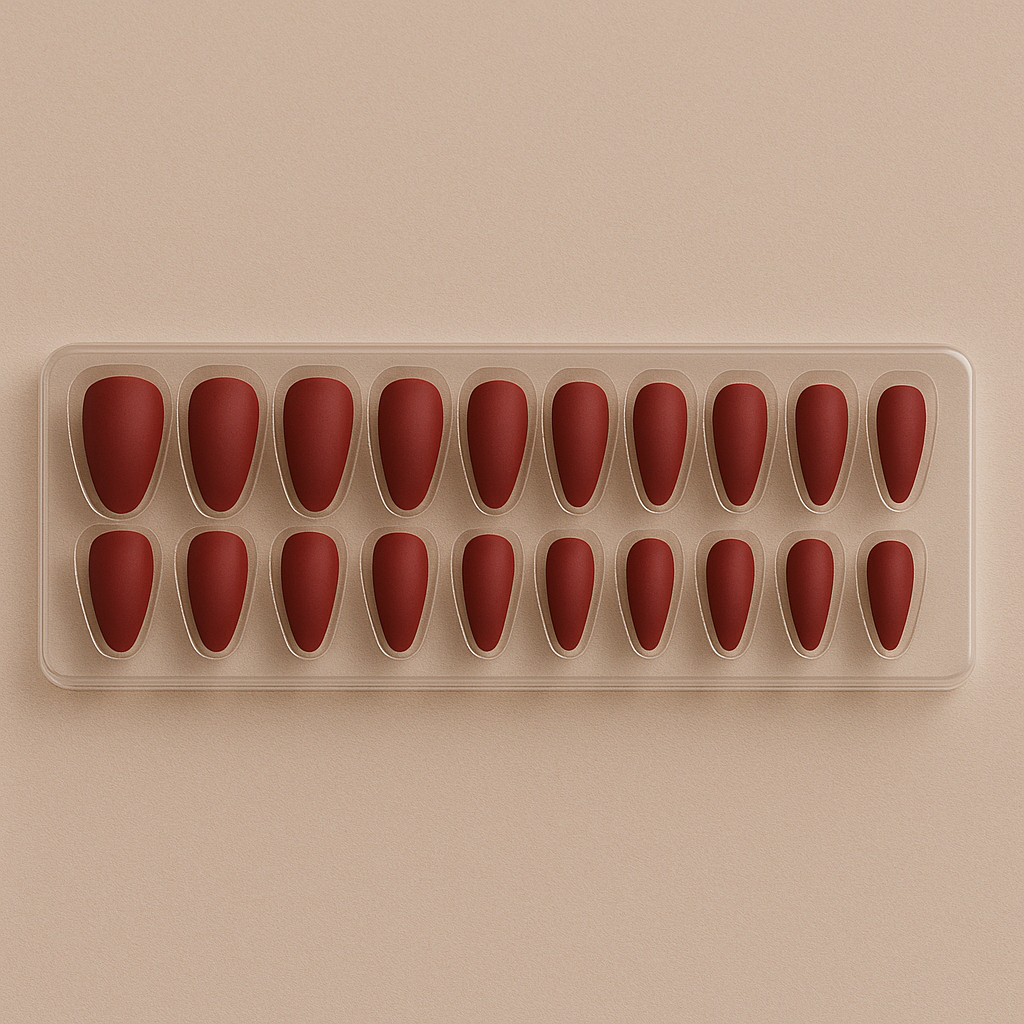 Matte Almond Press-On Nails