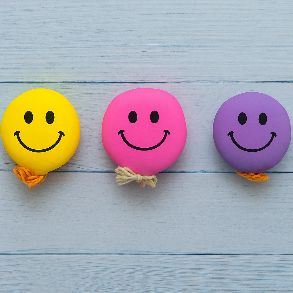 Smiley Face Shape-Changing Stress Ball – Fun Squeeze Toy for Kids / Per Piece