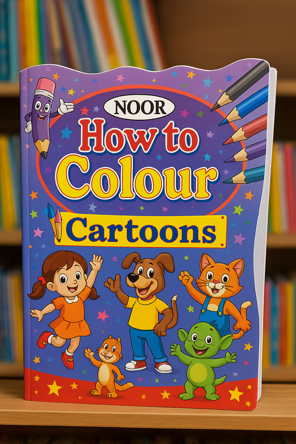 How to Colour Cartoons Book – Fun Learning for Kids