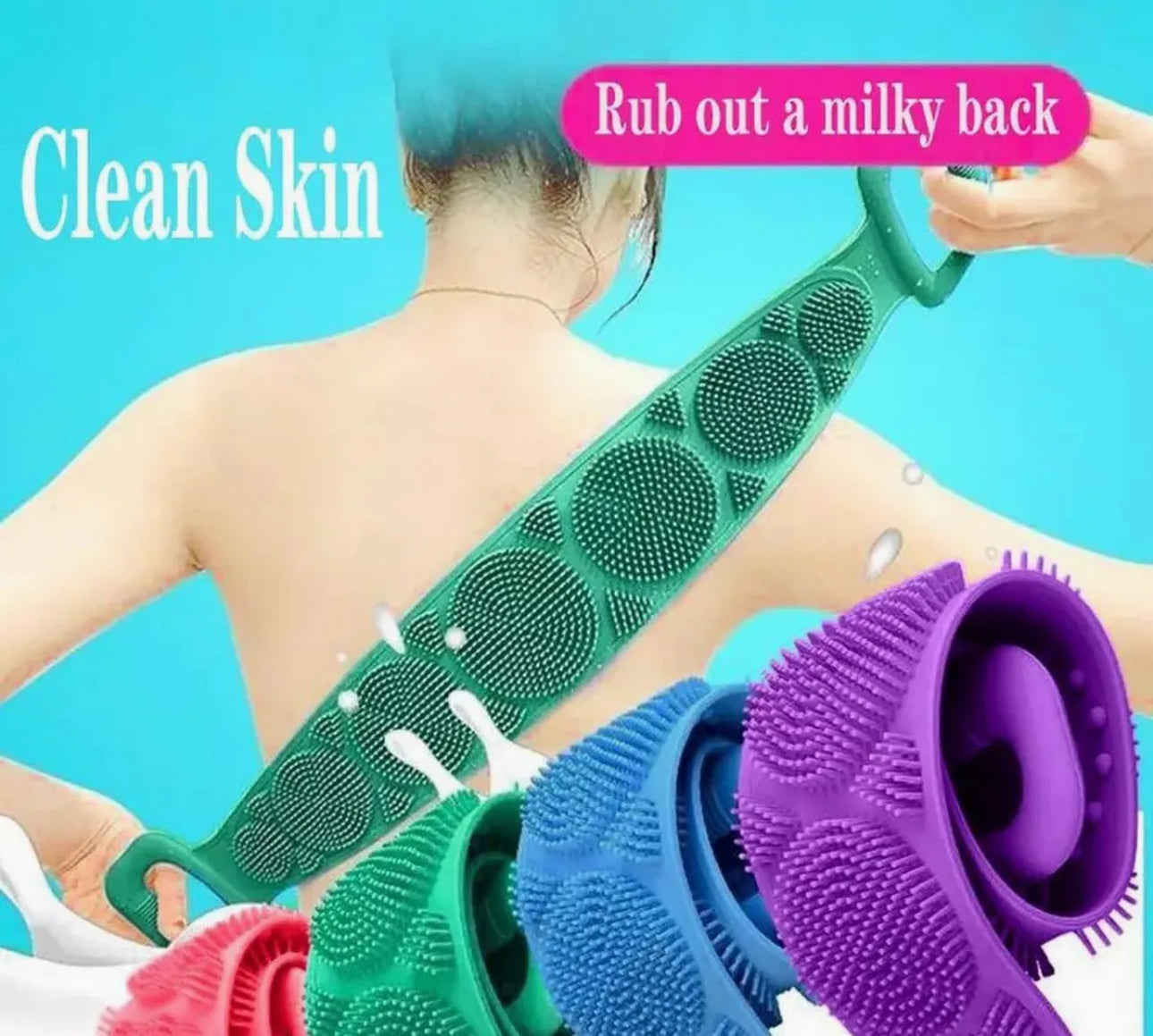 Silicone Back Bath Shower