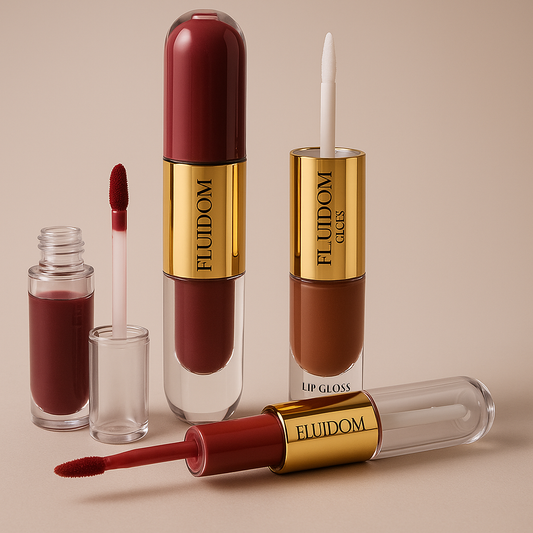 2-in-1 Lip Gloss & Lip Oil Duo – Rich Shine & Nourishing Care