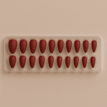 Matte Almond Press-On Nails