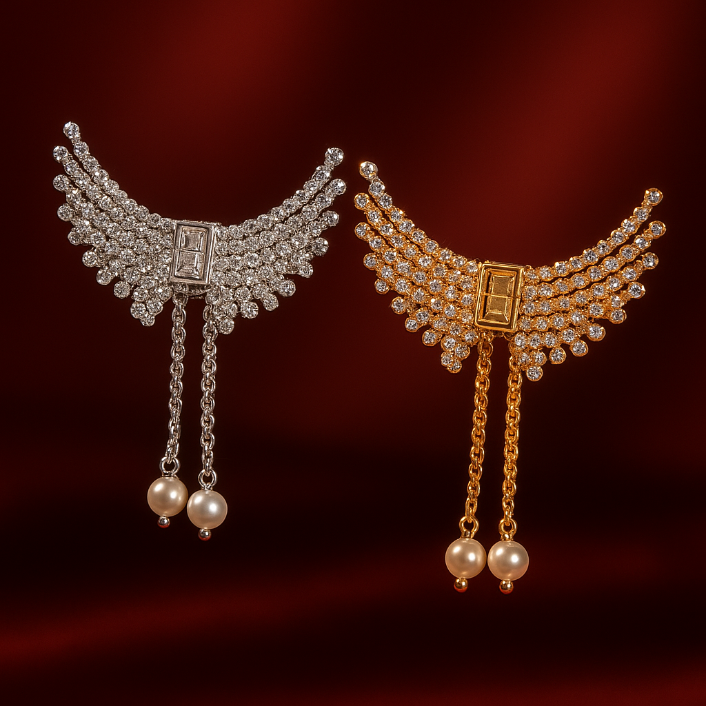 Elegant Angel Wing Hair Catchers – Silver & Gold