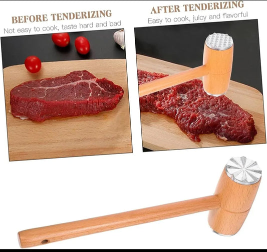 Wooden Meat Tenderizer – Strong & Easy to Use / Per Piece
