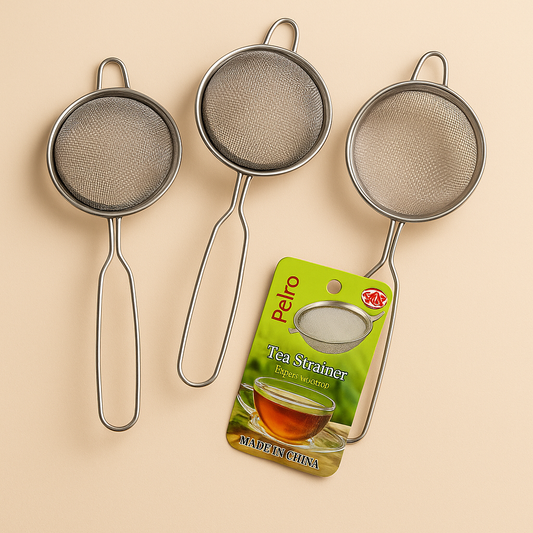 Premium Stainless Steel Tea Strainer – Fine Mesh Filter for Loose Leaf & Green Tea / Per Piece