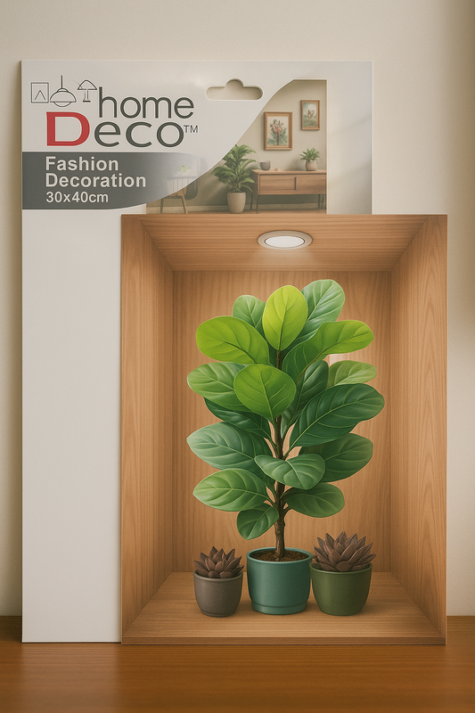 Home Deco™ 30x40cm Wall Poster – Modern Plant Design for Interior Decor