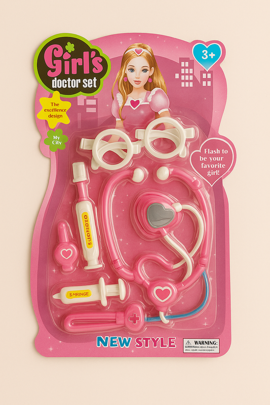 Girls Doctor Toy Set – 3+ Years Medical Play Kit