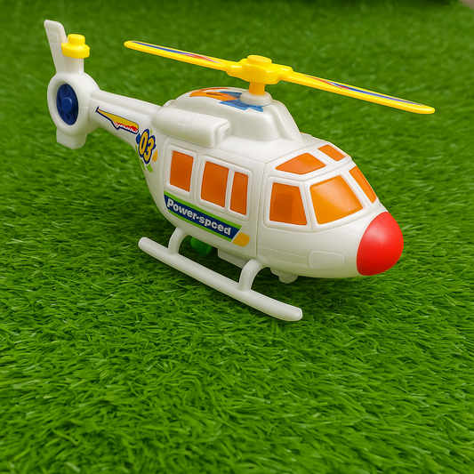 Pull-Back Action Helicopter Toy – Power-Speed Design for Kids