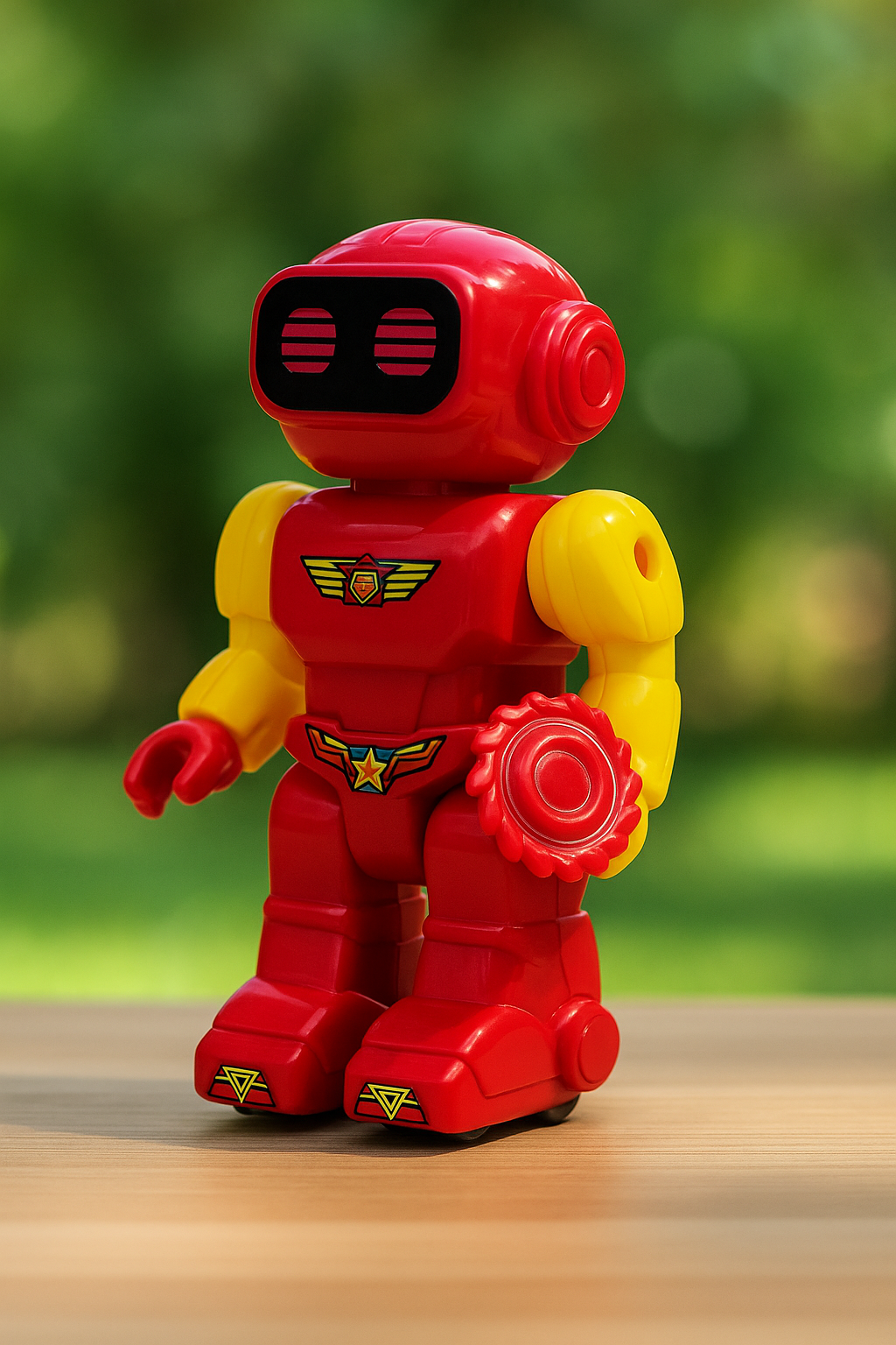 Pull String Action Robot Toy – Moving Arms & Legs with Bright Colors