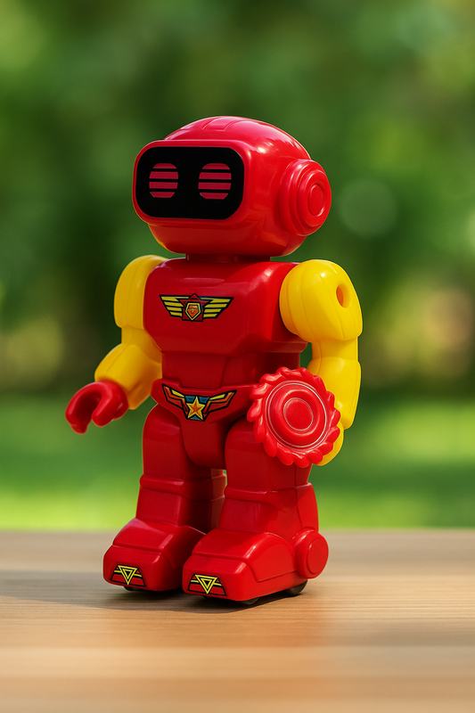 Pull String Action Robot Toy – Moving Arms & Legs with Bright Colors