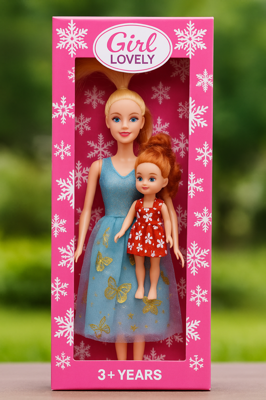 Mom & Daughter Doll Set – Stylish Barbie-Inspired Dolls for Girls