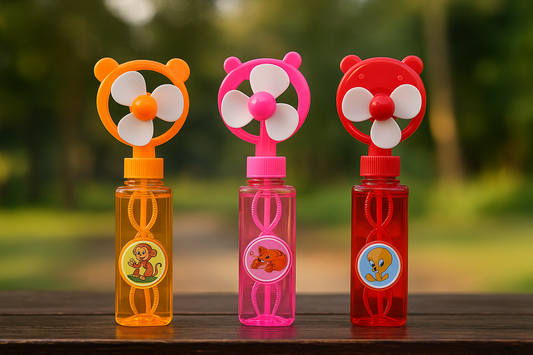 Animal Fan Bubble Bottles – Colorful Bubble Maker for Kids / Per Piece