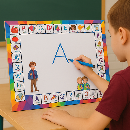 Urdu and English Writing Board for Kids – Double side Reusable Practice with Marker