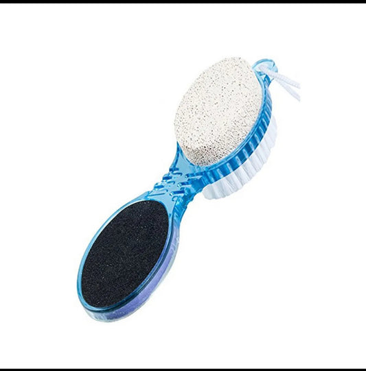 Eden Stone 4 In 1 Pedicure Brush & Filer Foot Scraper Scrubber Scrub Filer Cleaner