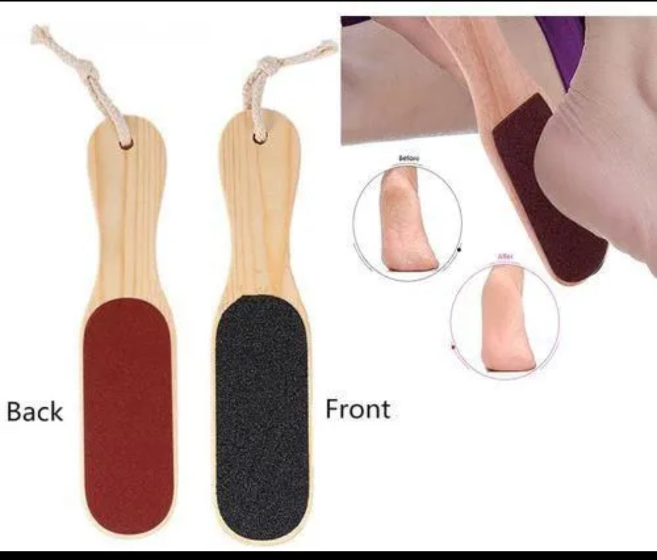 Heel Cleaner / Foot Scraper Scrubber Scrub Filer Cleaner Pedicure Brush